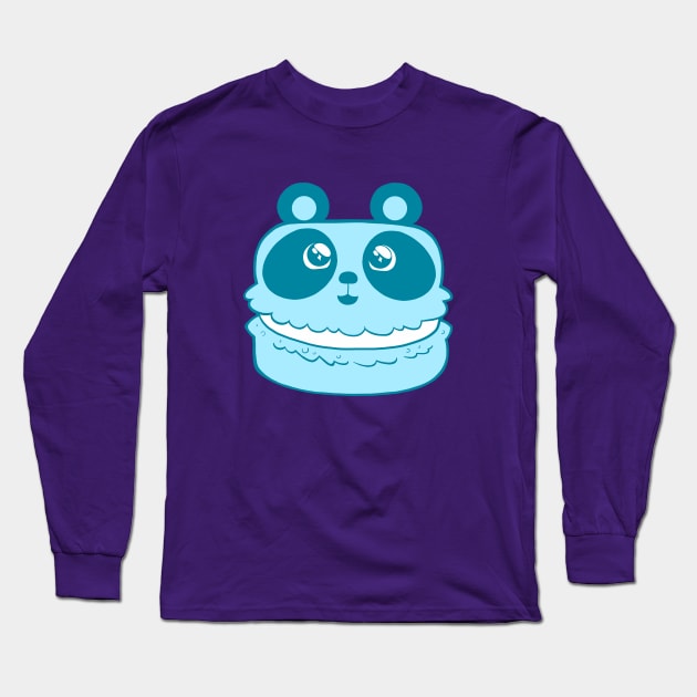 Panda Macaron Long Sleeve T-Shirt by HaloSenpai